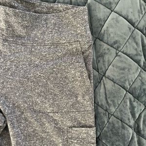 Pink- grey fleece lined leggings